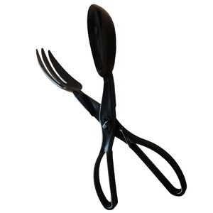 D&W Fine Pack, 24 pack Black Salad Scissor Tongs, CT3304 Partipak- Free Shipping